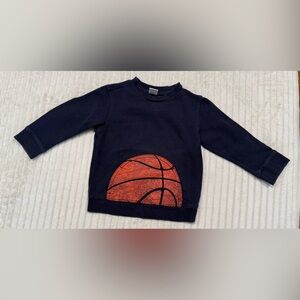 Gymboree Navy Blue Basketball Sweatshirt size 18-24 months